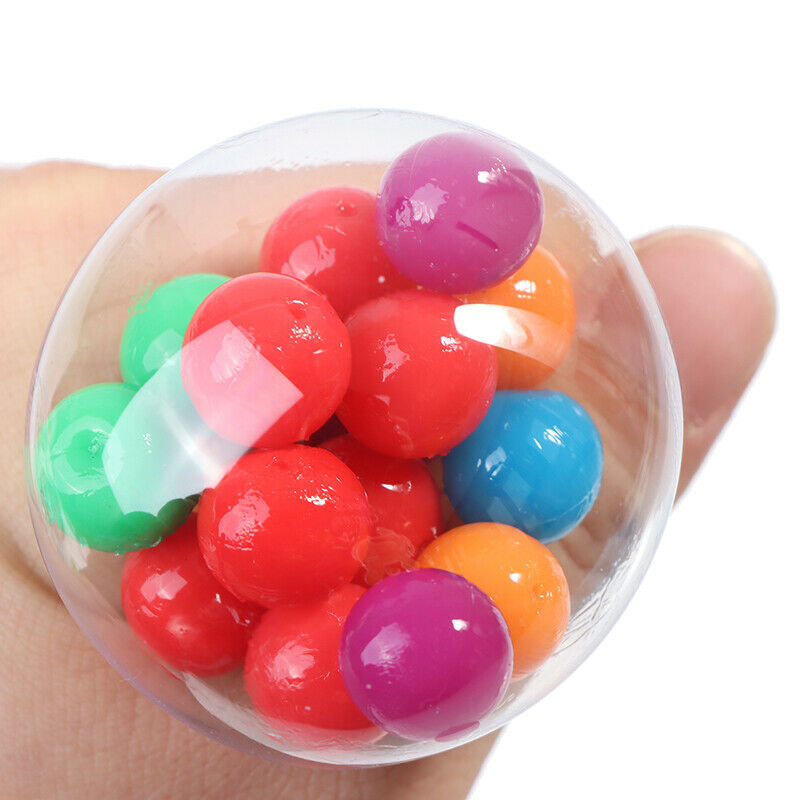 Anti Stress Face Reliever Colorful Ball Autism Mood Squeeze Relief Healthy YXDD