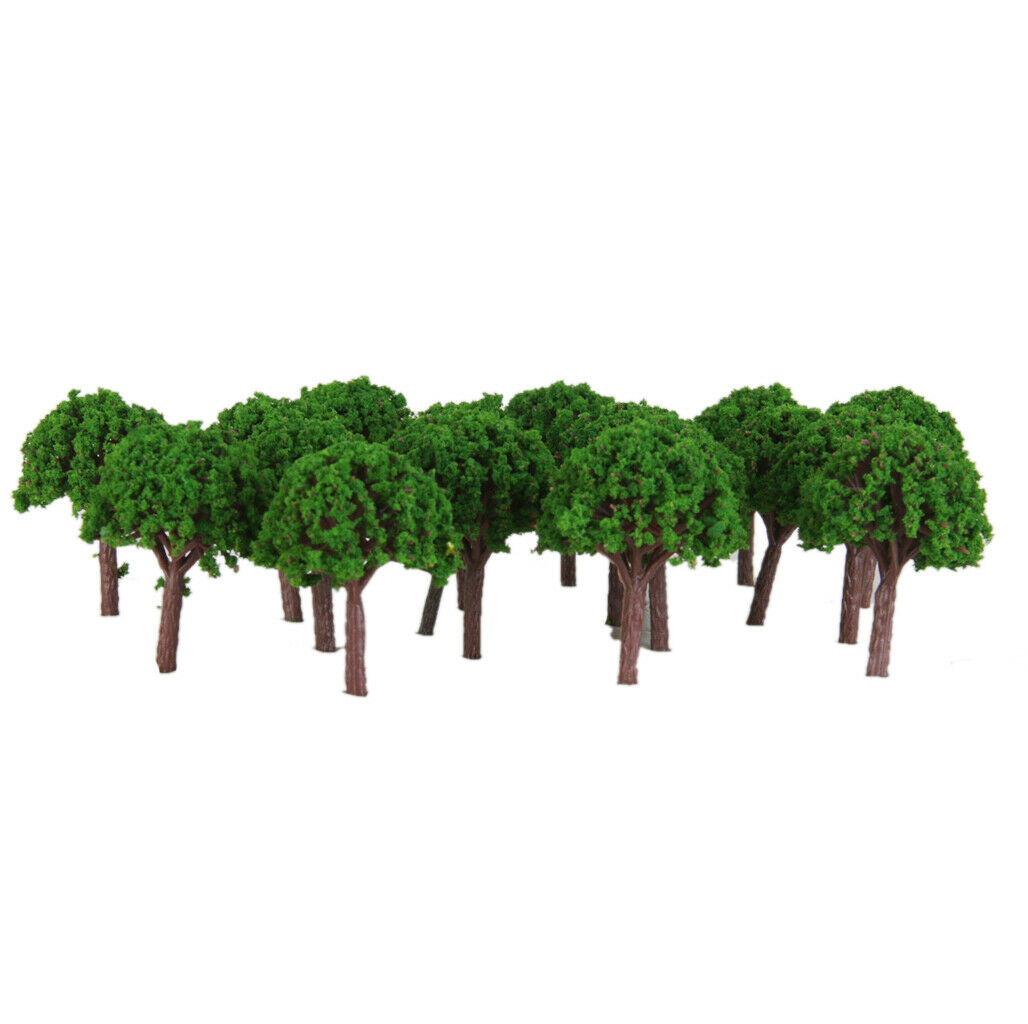 50pcs 3cm Trees Scenery Landscapes Scenery Light Train Scale