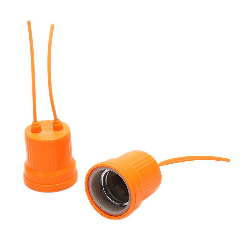 2PCS E27 Ceramic Waterproof Holder Base Screw Light Bulb Lamp Sock.l8