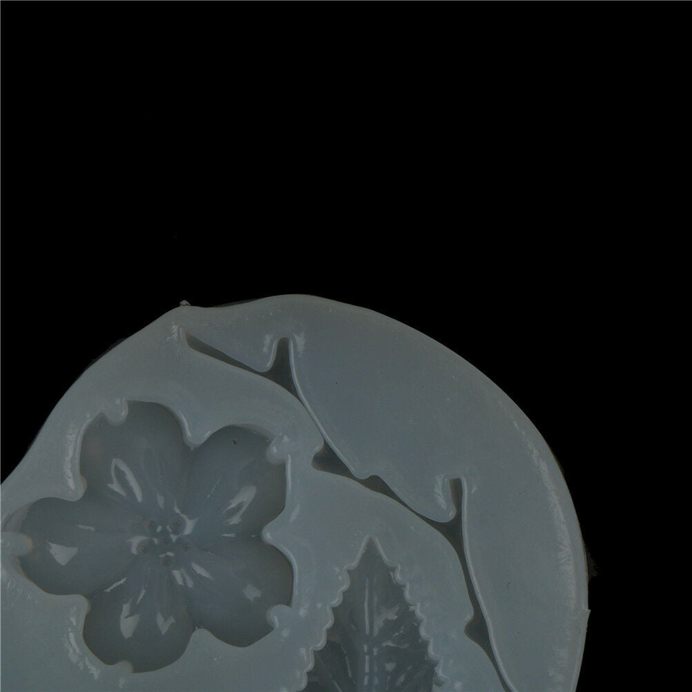 Peach Flower Branche Shaped3D silicone fondant cake mold chocolate baking .l8