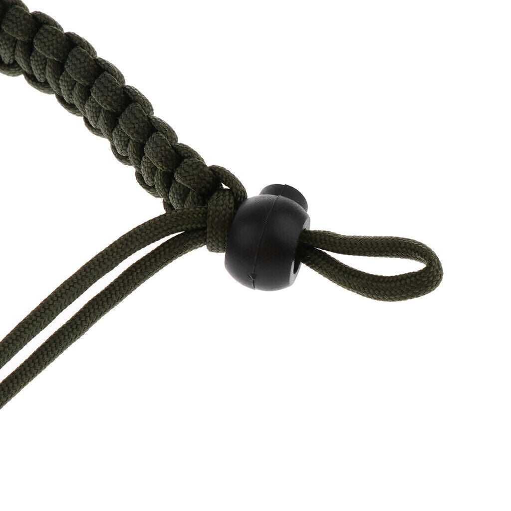 Braided Paracord Adjustable Camera Wrist Strap/ Bracelet Army Green