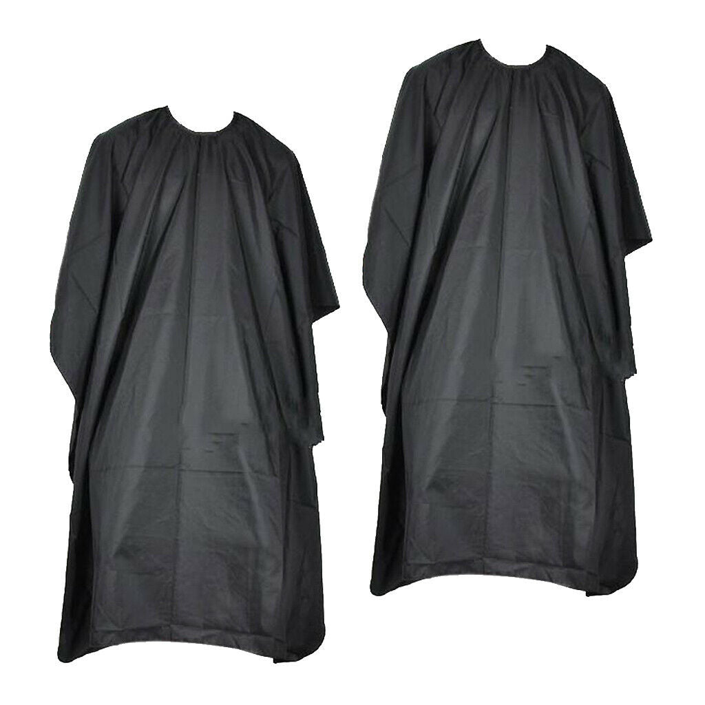 2Pcs Professional Salon Hair Cut Barbers Cape Gown Cloth for Home Use Salon