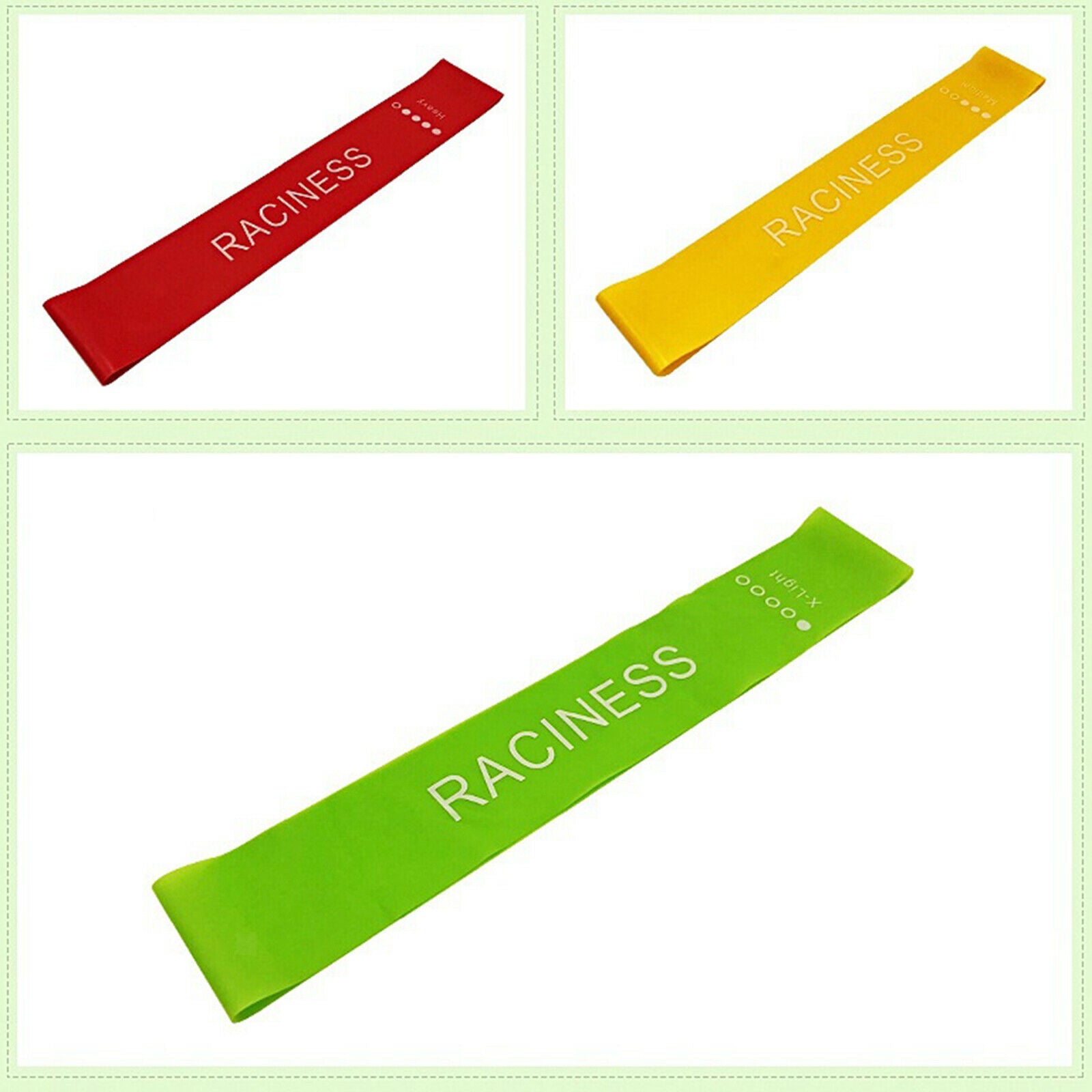 Set of 5 Resistance Bands Exercise Fitness Exercise Bands Stretch Fitness