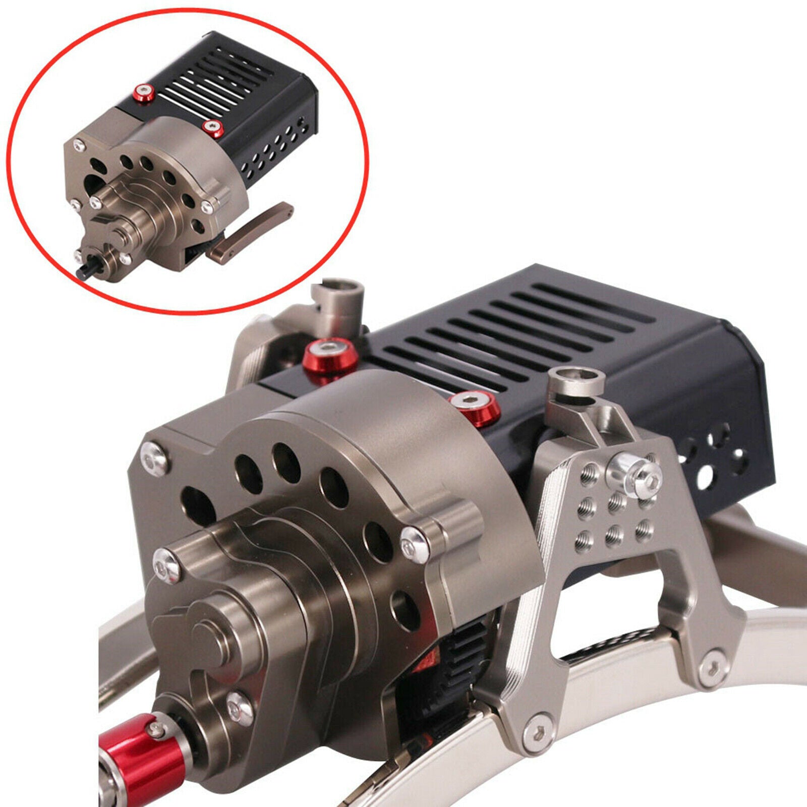 Front Motor Transmission Box for Wrangler 90046 1:10 RC Crawler Replacements