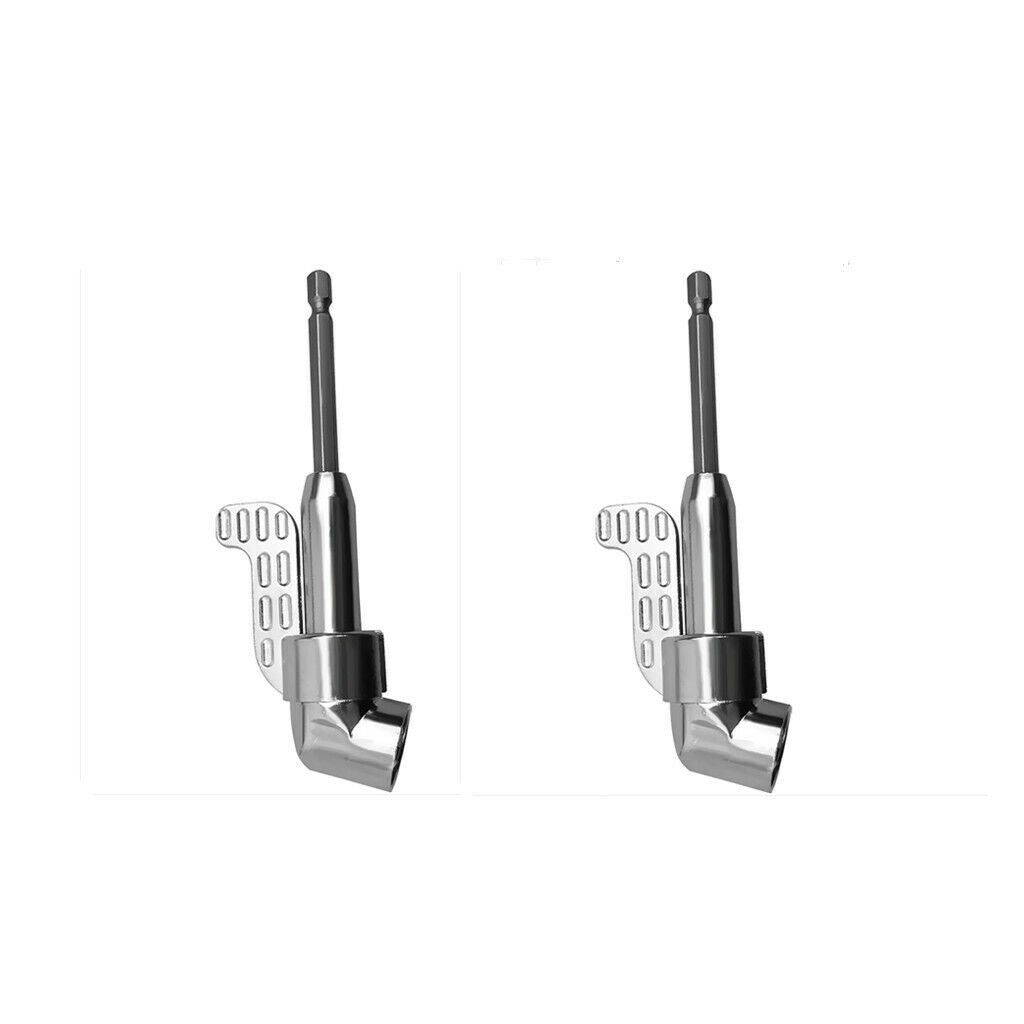 Pack of 2 Right Angle Screw Driver Drill Screwdriver Tool 105 Degree 1/4