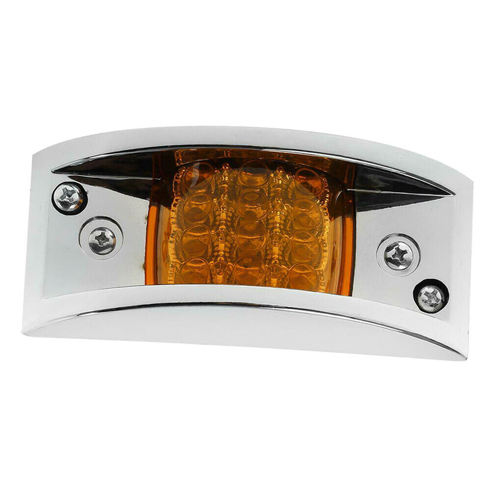 Amber LED Side Marker Fender Light Waterproof 12/24V for Truck Trailer
