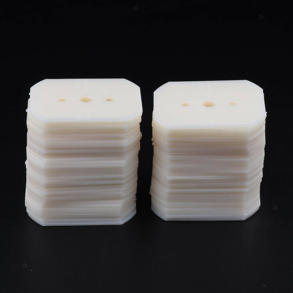70pcs PVC Glasses Processing Template 6.2 X 5.2 X 0.2cm