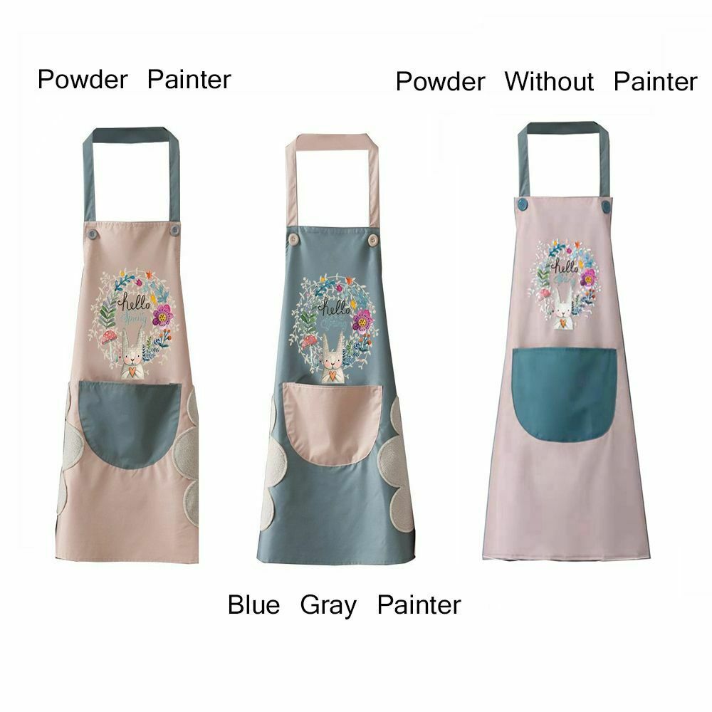 Wipeable Oxford Cloth Kitchen Aprons Home Cleaning Tool Bib Baking Accessories