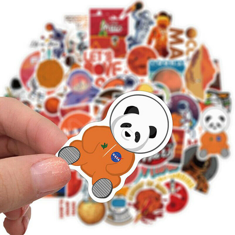 50Pc Mars Scenery Outer Space Astronaut Stickers Guitar Fridge Graffiti S.l8