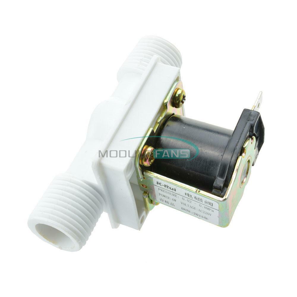 1/2" AC220V N/C Magnetic Electric Solenoid Valve Water Air Inlet Flow Switch New