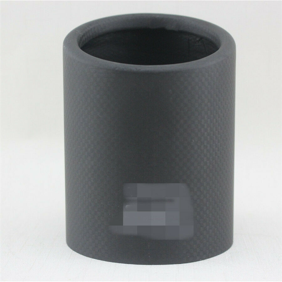 89mm Matte 100% Carbon Fiber Car Exhaust pipe Cover Muffler Pipe Tip Accessories