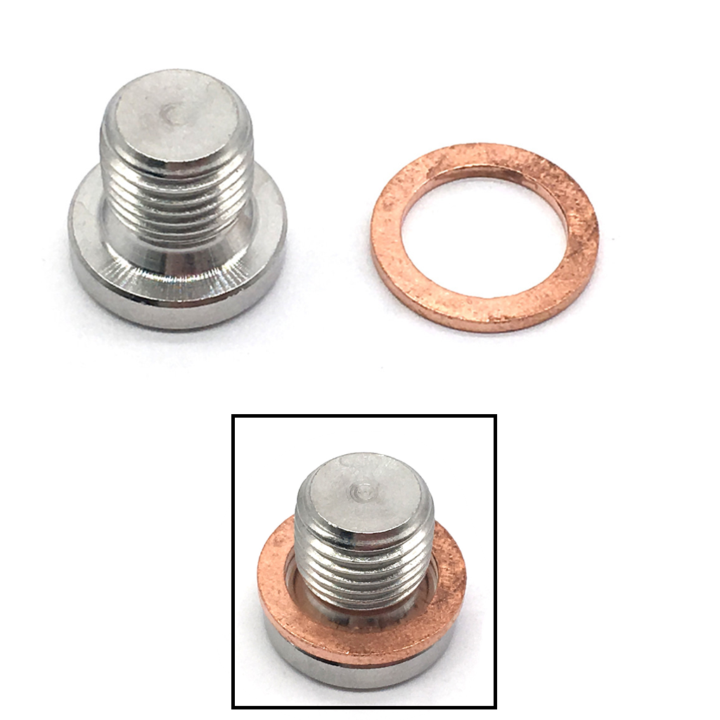 2Set M12 X 1.25mm Oxygen O2 Lambda Sensor Blanking Plug  Stainless Steel