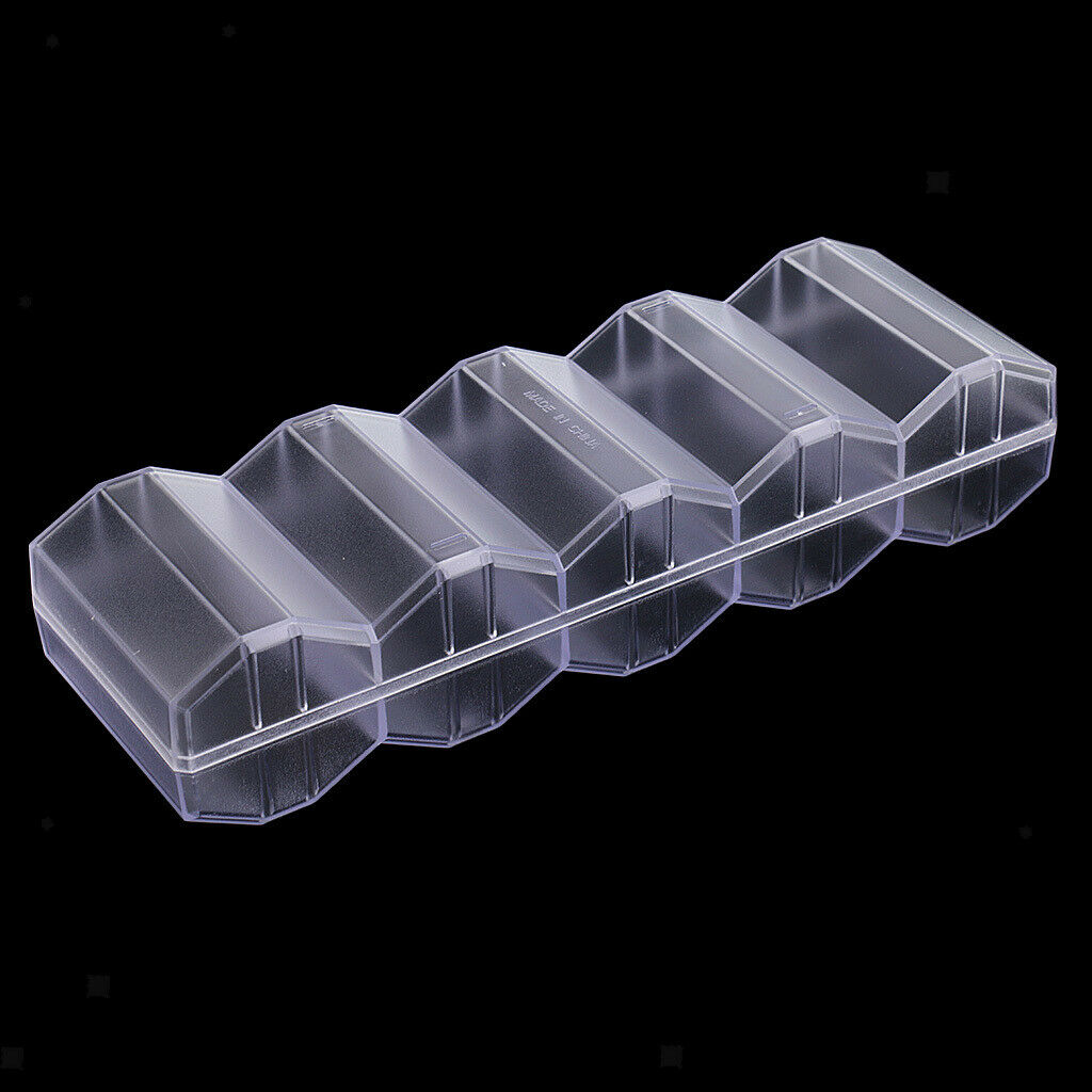 Acrylic Poker Chip Rack Tray with Covers Clear Honeycomb Design Hold 100 Chips