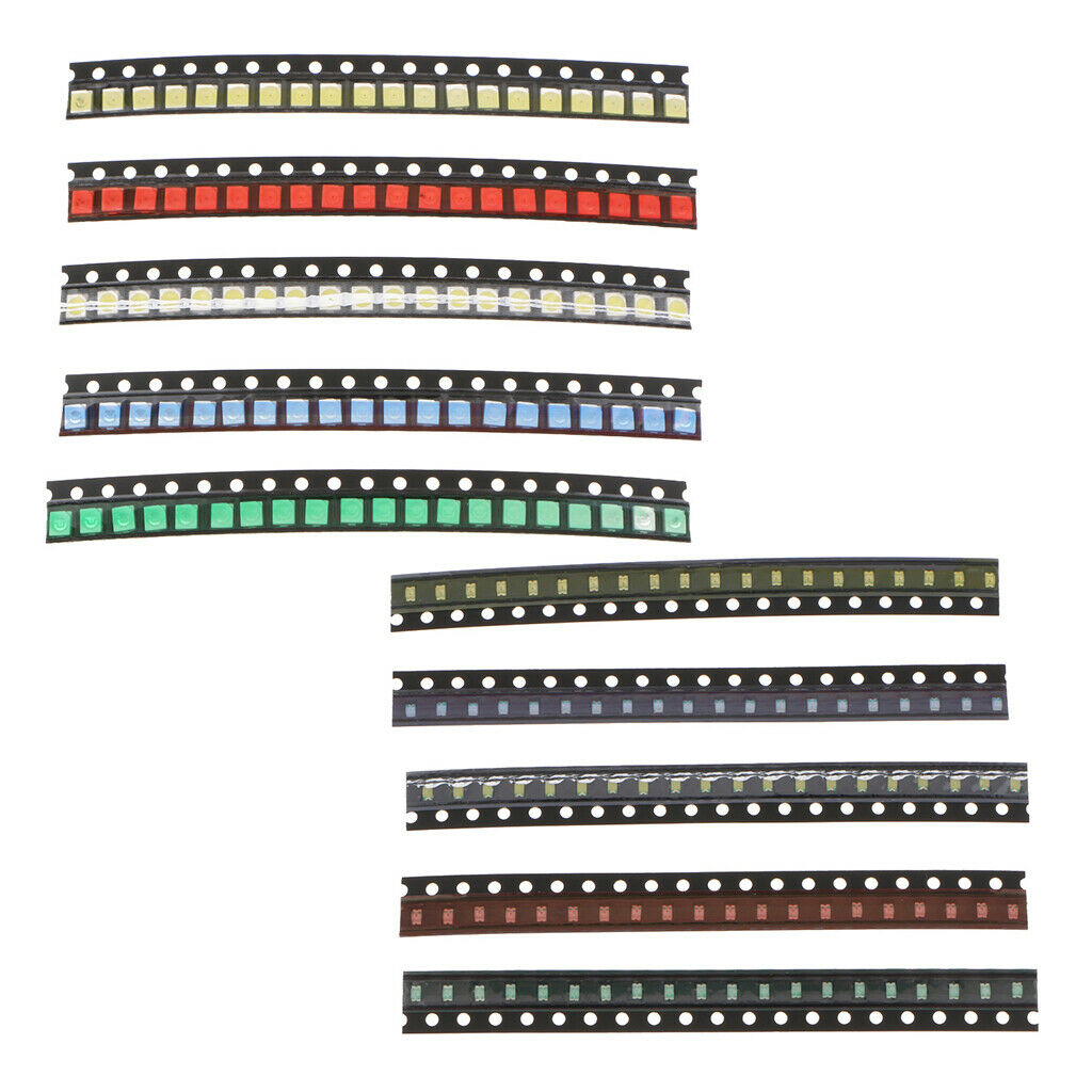 200pcs SMD LED Diode Lights Assorted Kit Super Bright SMD LED Kit 0805