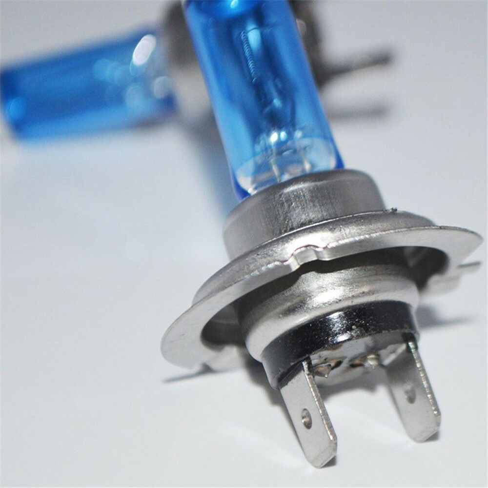 2PCS Bright White Light Lamp Bulbs 100W H7 12V 6000K Xenon Gas Halogen Headlight