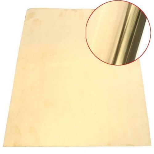 1Pc New Brass Metal Thin Sheet Foil 0.2x200x300mm For Handicraft Aerospace