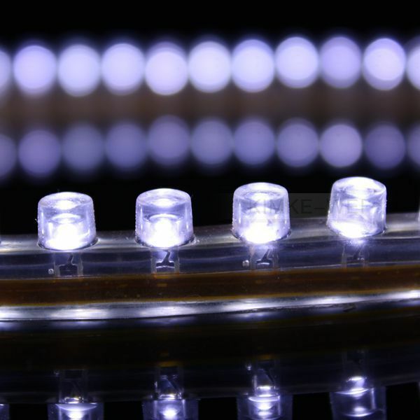 48cm White LED Flexible Neon Strip Light Car Van 12V