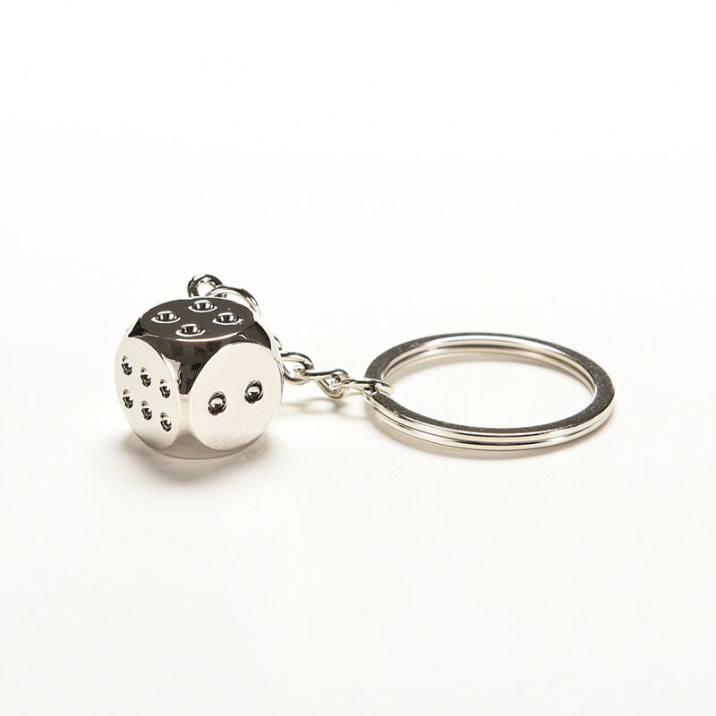 Dice Keychain Brand New High-class Car Key Ring Chain Metal Pendant .l8