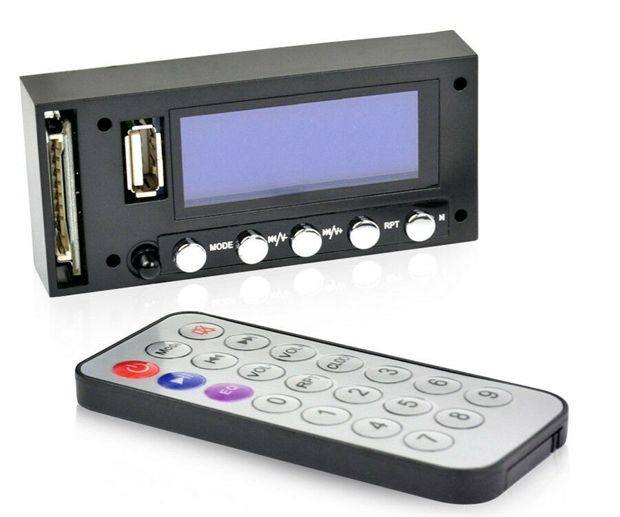 Bluetooth MP3 Decoding Board Blue Screen Stereo Output FM USB SD MMC WAV Decoder