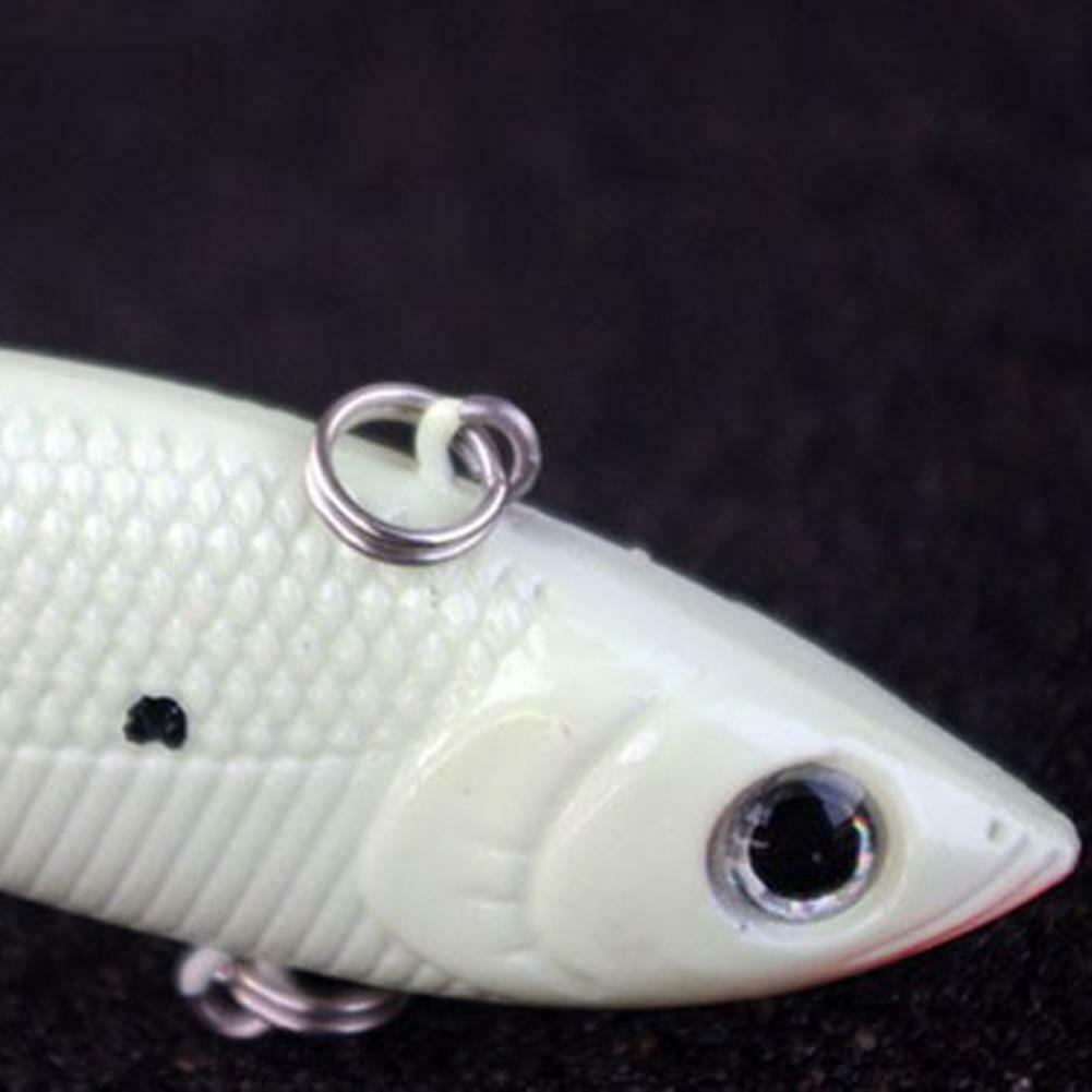 Night Fishing Bait Kit Luminous VIB Popper Crank Minnow Pencil Glow Lure  @
