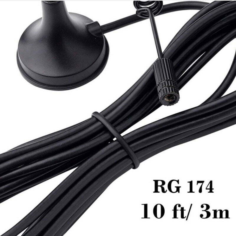 1pc 2.4G Dual Band pole antenna SMA Male/RP SMA Male with Magnetic ba.l8