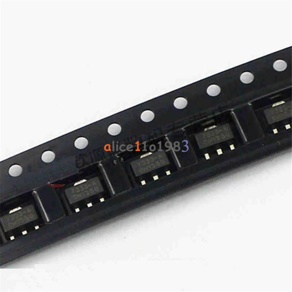 10PCS HT7333-A HT7333 3.3V SOT-89 Low Power Consumption LDO Voltage Regulator
