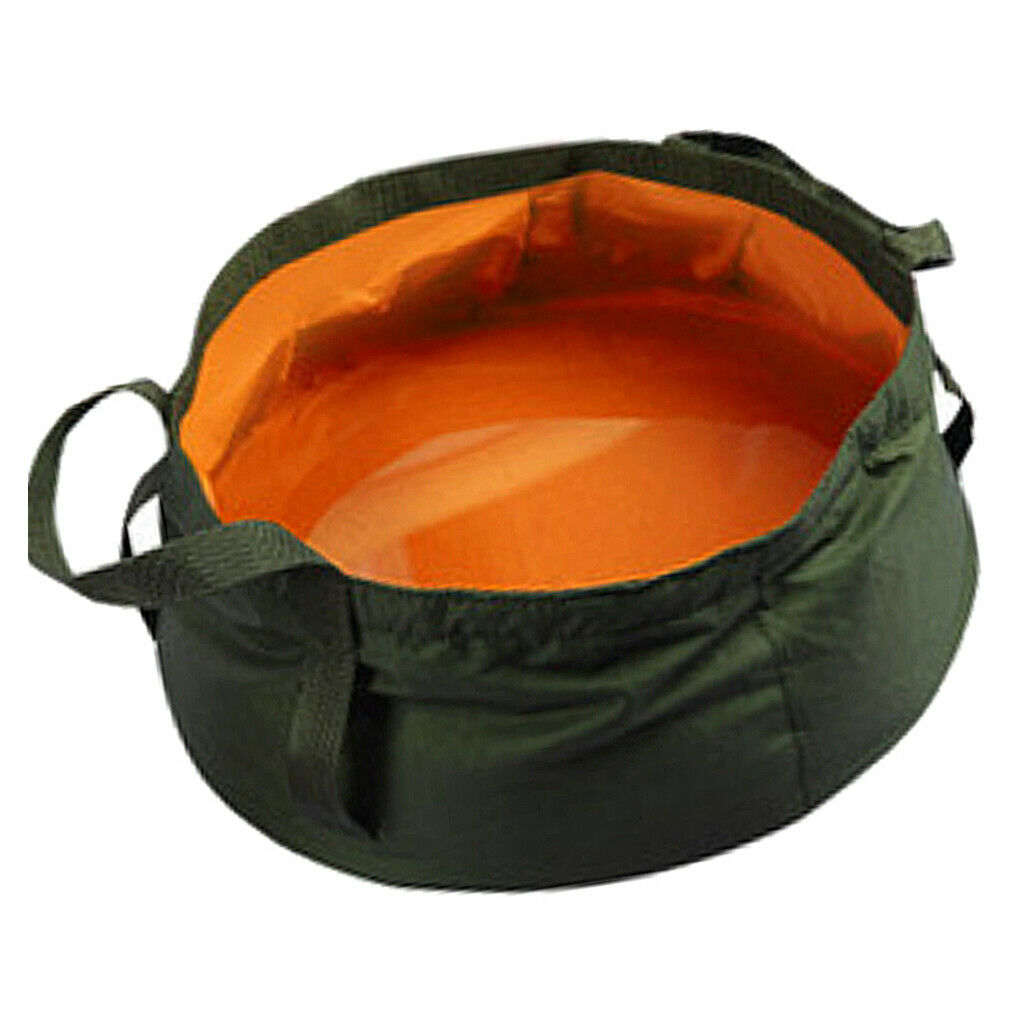Collapsible Portable Water Container for Fishing Camping Hiking Orange