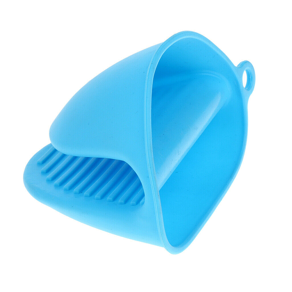 Silicone Hot Pot Holder Oven Glove Mini Oven Mitt Outdoor Cooking Pinch Grip