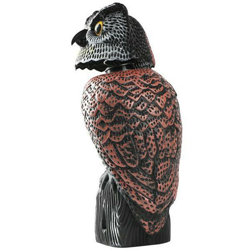 Owl Realistic Eyes Waterproof Owls Bird Control Scarecrow Garden Decoy Owls