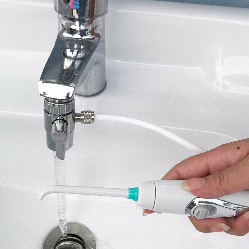 6 Tips Faucet Oral Irrigator Pressure Water Jet Toothbrush Flosser Tooth CleanDD