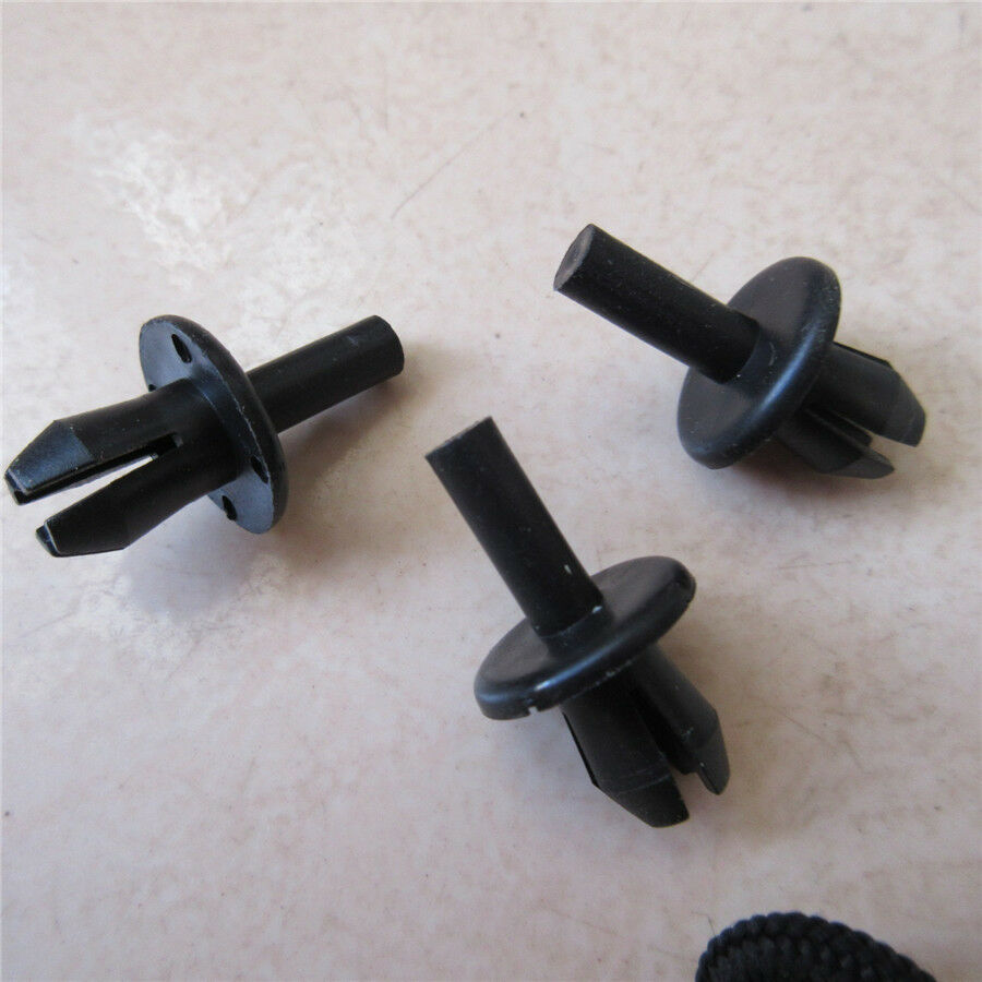 100Pcs Car Door Bumper Leaf Plate Fender Trunk Screw Rivets Clips Auto Fasteners