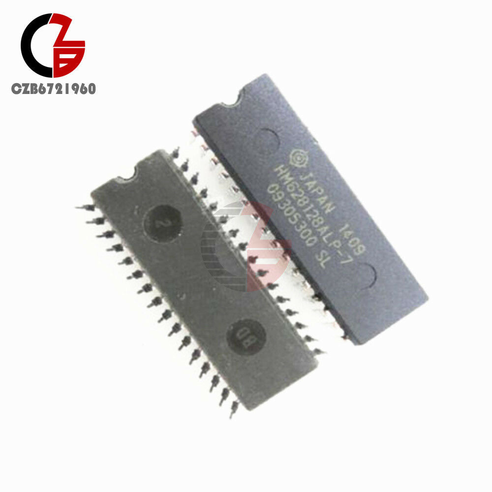 2PCS IC HM628128 HM628128ALP HM628128ALP-7 DIP-32 HITACHI