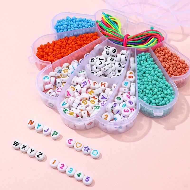 Scalloped Boxed Acrylic Beads Soft Pottery Spacer Beads with Scallop Shape Box