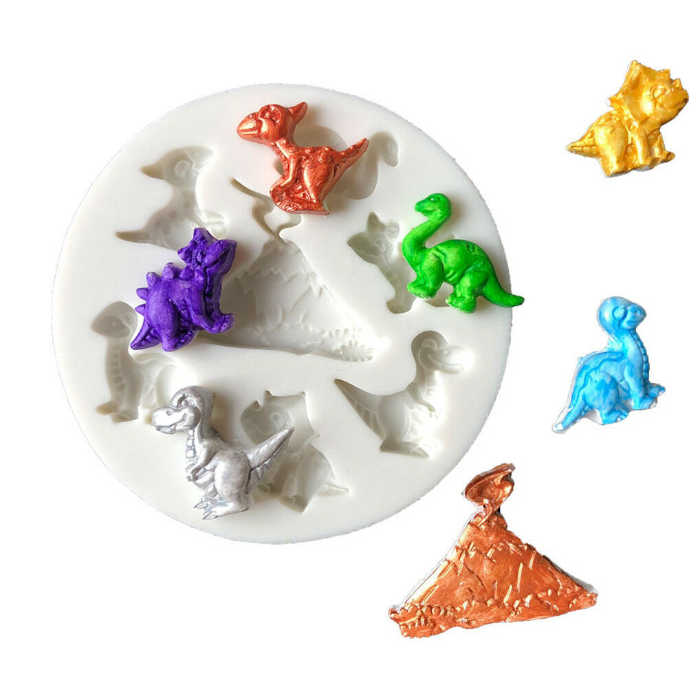 Dinosaur silicone cake mold fondant mold cake decorating tools chocolate .l8
