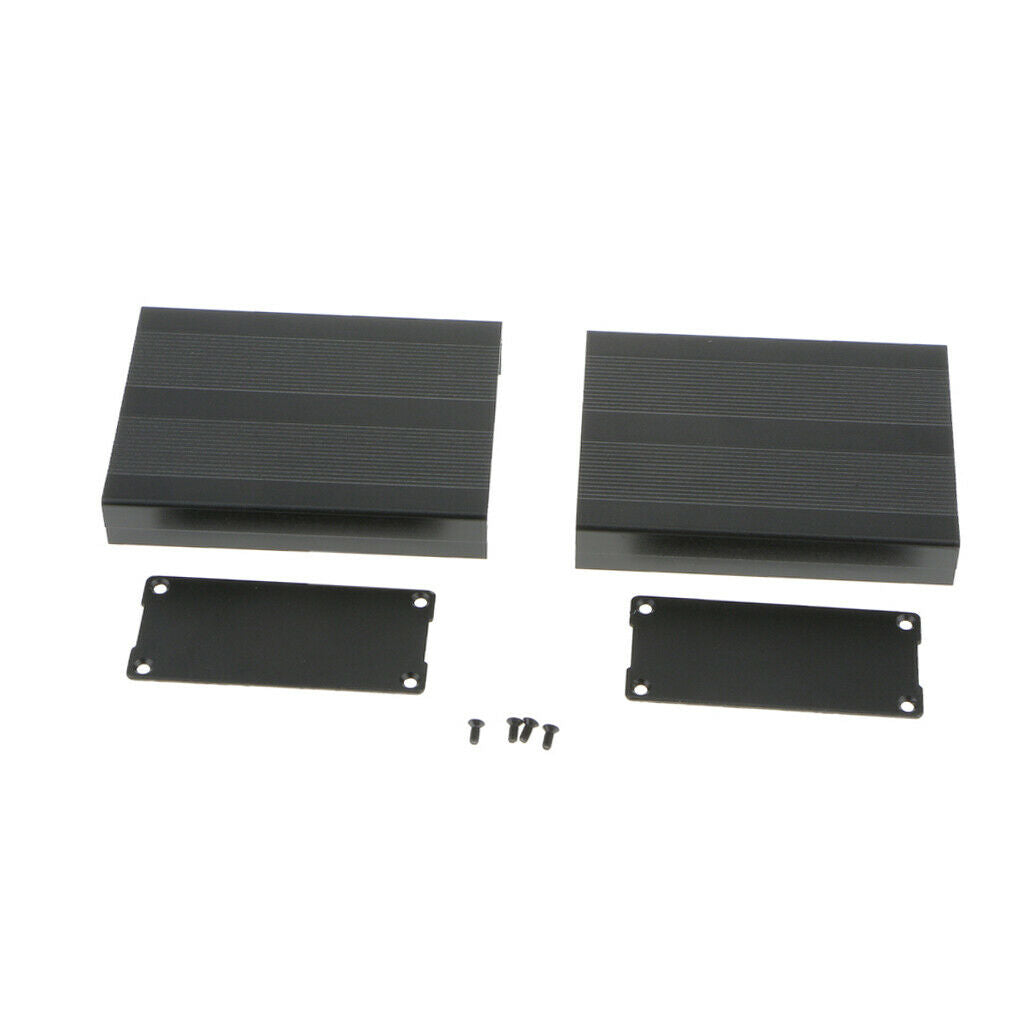 Black-100*76*35MM PCB Instrument Enclosure Case Junction Box With Screws