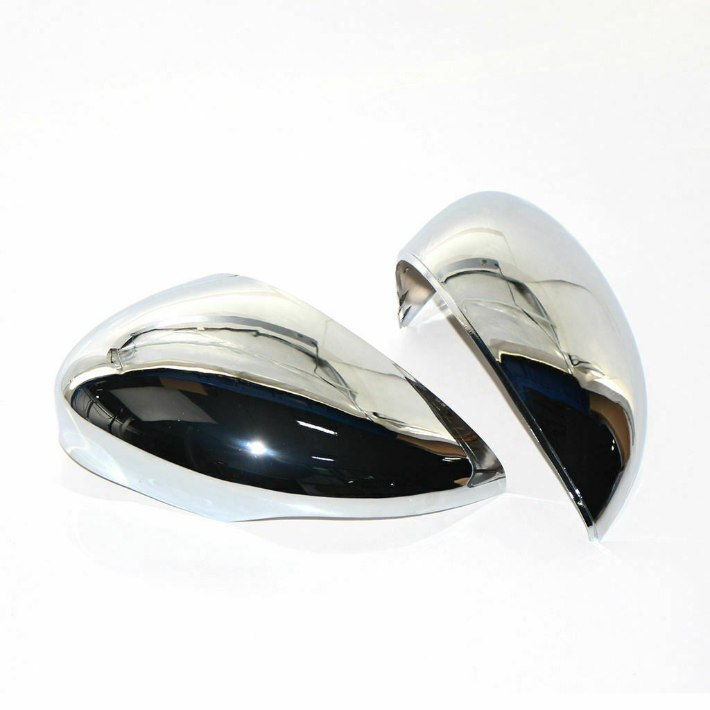 2 Pieces Car Rearview Mirror Cover, Chrome Finish, Side Door Wing Mirror Caps