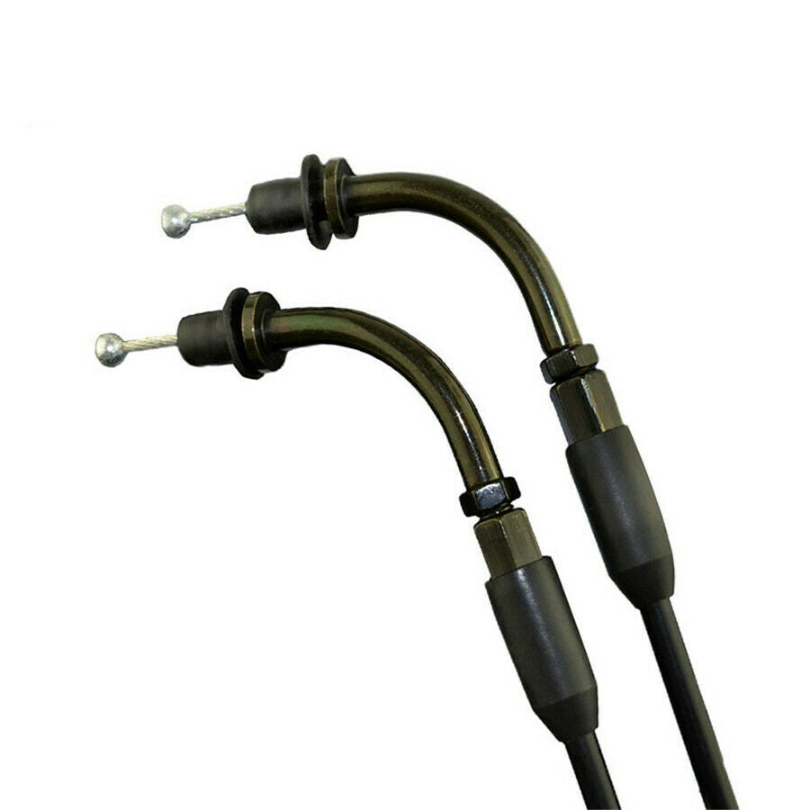 2* 110cm Rubber Coated Throttle Cable Wire Oil Line For Sportster XL883 XL1200
