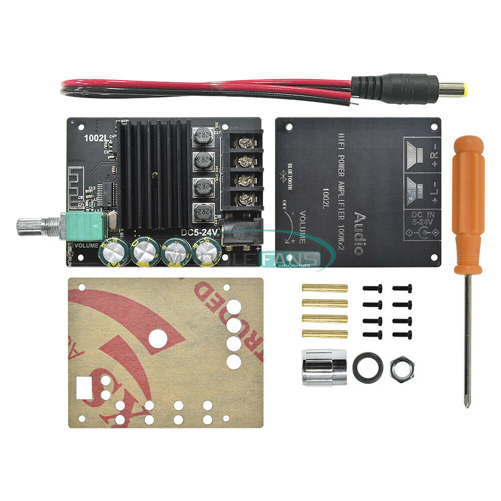 TPA3116 Mini 5.0 Bluetooth 2x100W High Power Amplifier Board Adjustable Button