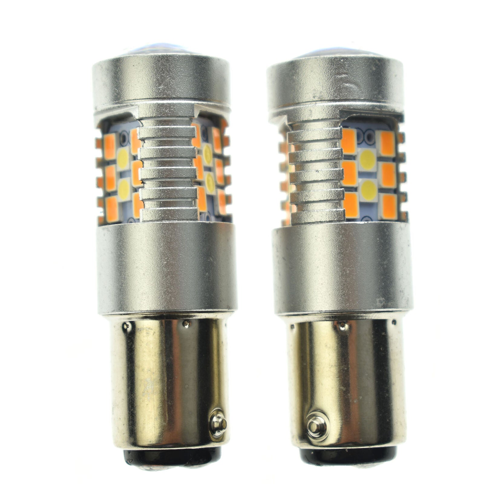 2x 2357 Switchback White/Amber LED Turn Signal Light Bulbs for Chevy C1500/K1500
