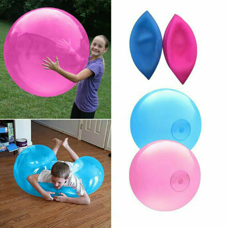 1x 120cm pink Inflatable Wubble Bubble Ball Balloon Stretch Outdoor Kids  GfBUA