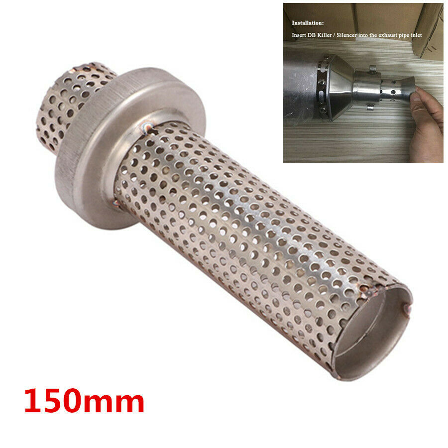 51mm 150mm Silencer Pipe Motorcycle Exhaust Pipe DB Killer Removable Muffler L