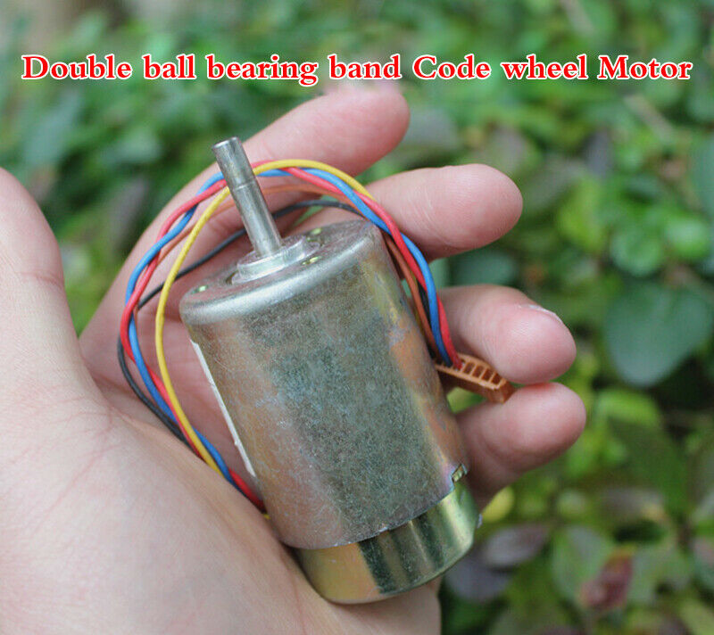 DC motor 24V double ball bearing with encoder carbon brush motor Anti-interferen