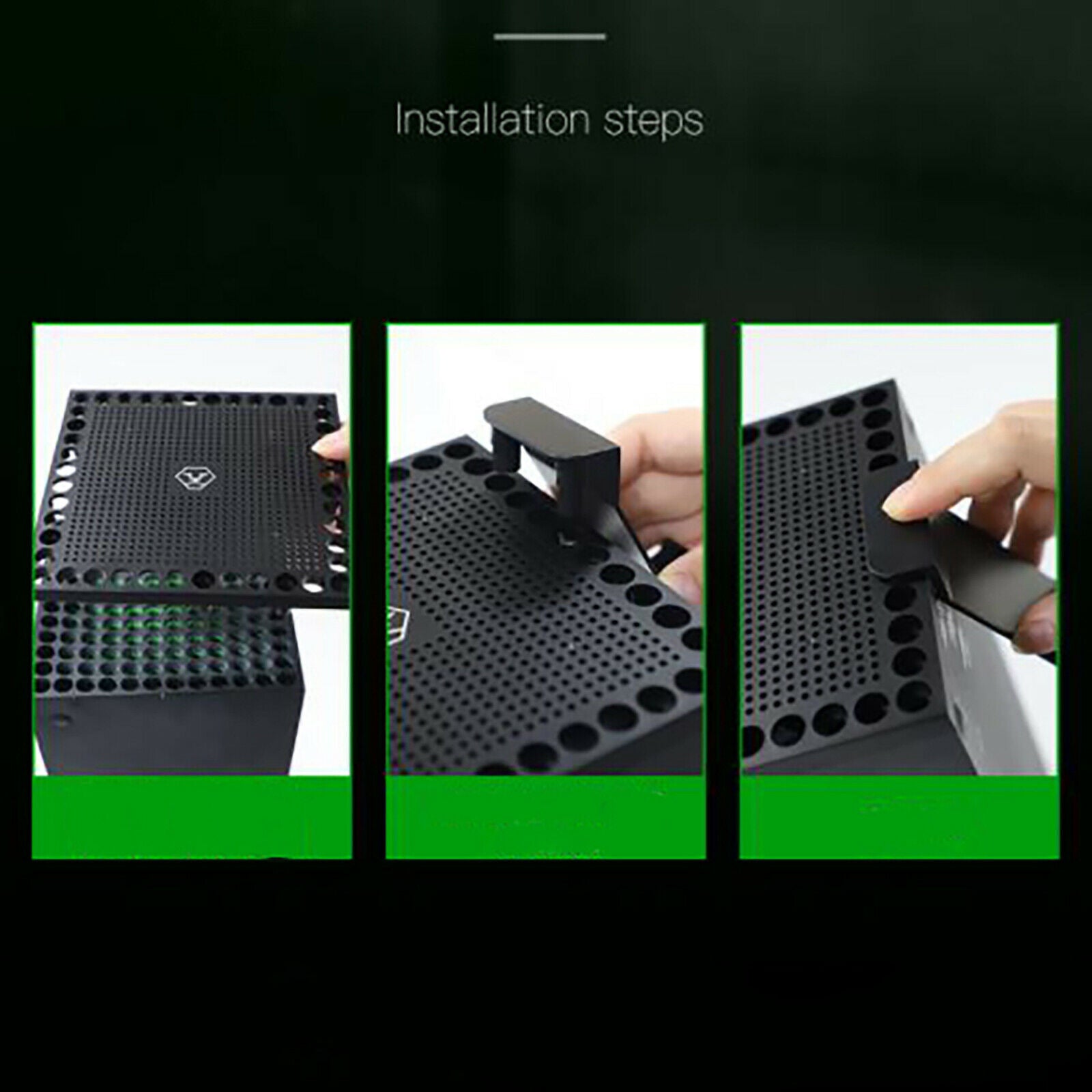 For X box Series Host/Handle Heat Dissipation Dust Cover& Handle Hooks ZAU