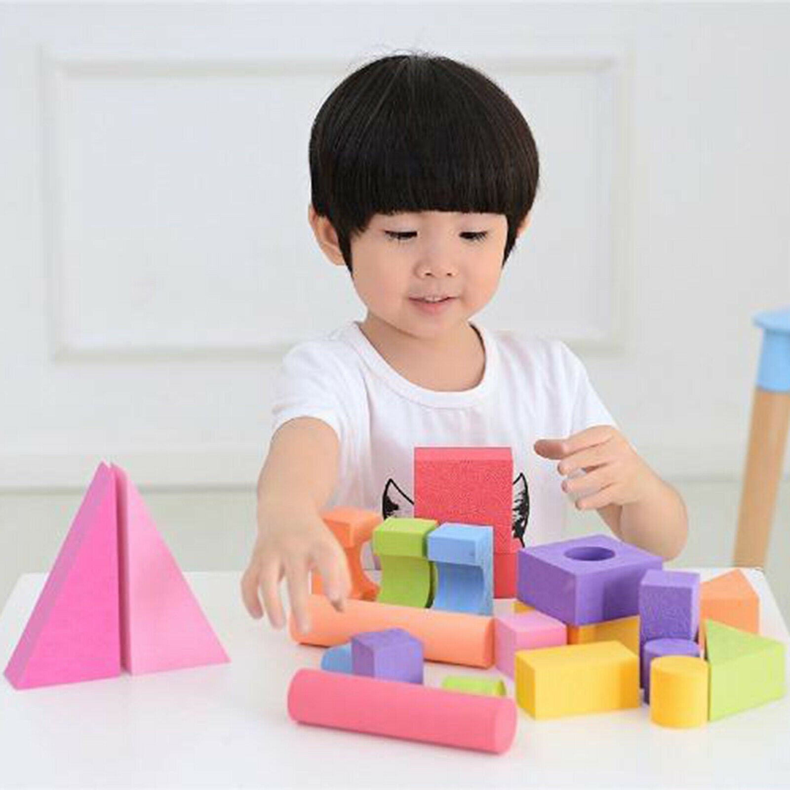 Soft EVA Foam Building Blocks Stacking Blocks Toys for Toddler Girls Boys