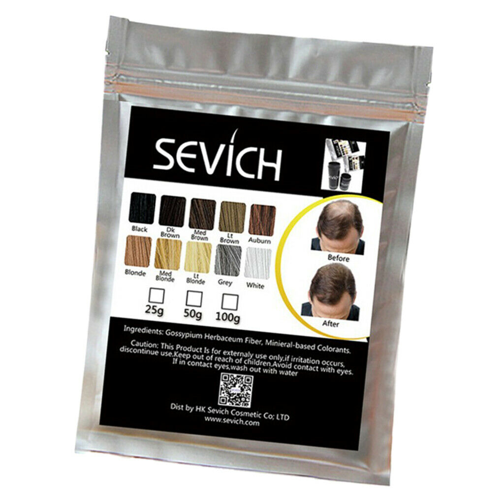 Instant Hair Building Thickening Fiber Powder for Hair Loss 100g Dark Wood