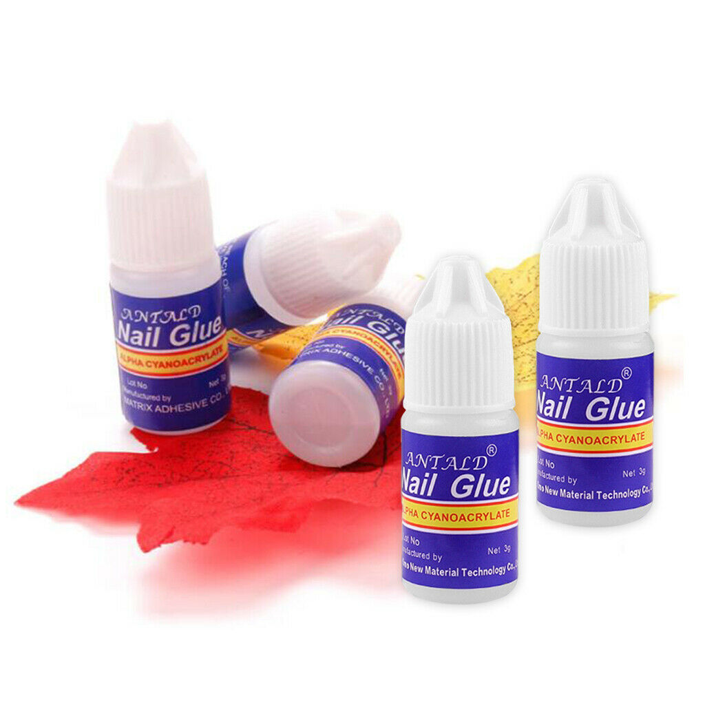 5Pcs Nail Glue Strong Adhesive Liquid False Tips Manicure Nails Art DIY