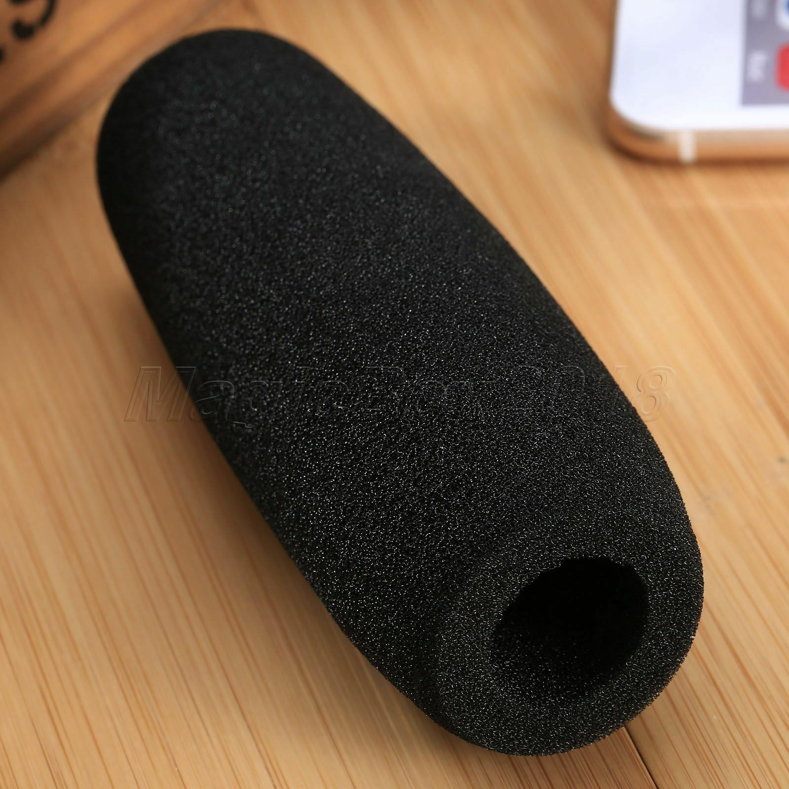 4.9" 12.5cm Microphone Windscreen Windshield Foam Sponge Mic Cover Black New