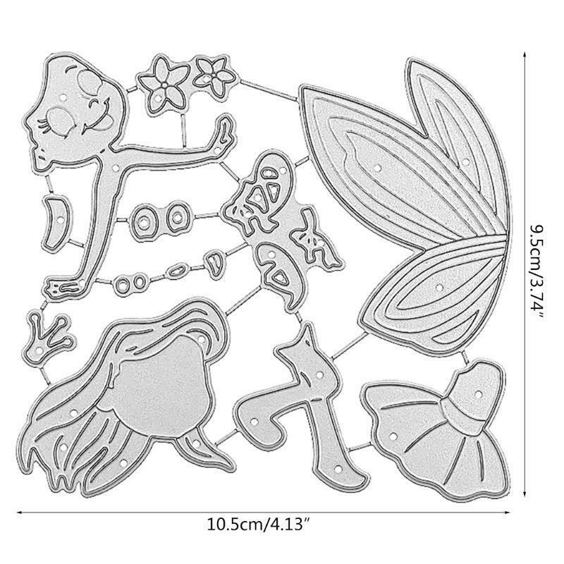 Flower Fairy Metal Cutting Dies Stencil Scrapbooking DIY Album Stamp Paper Card