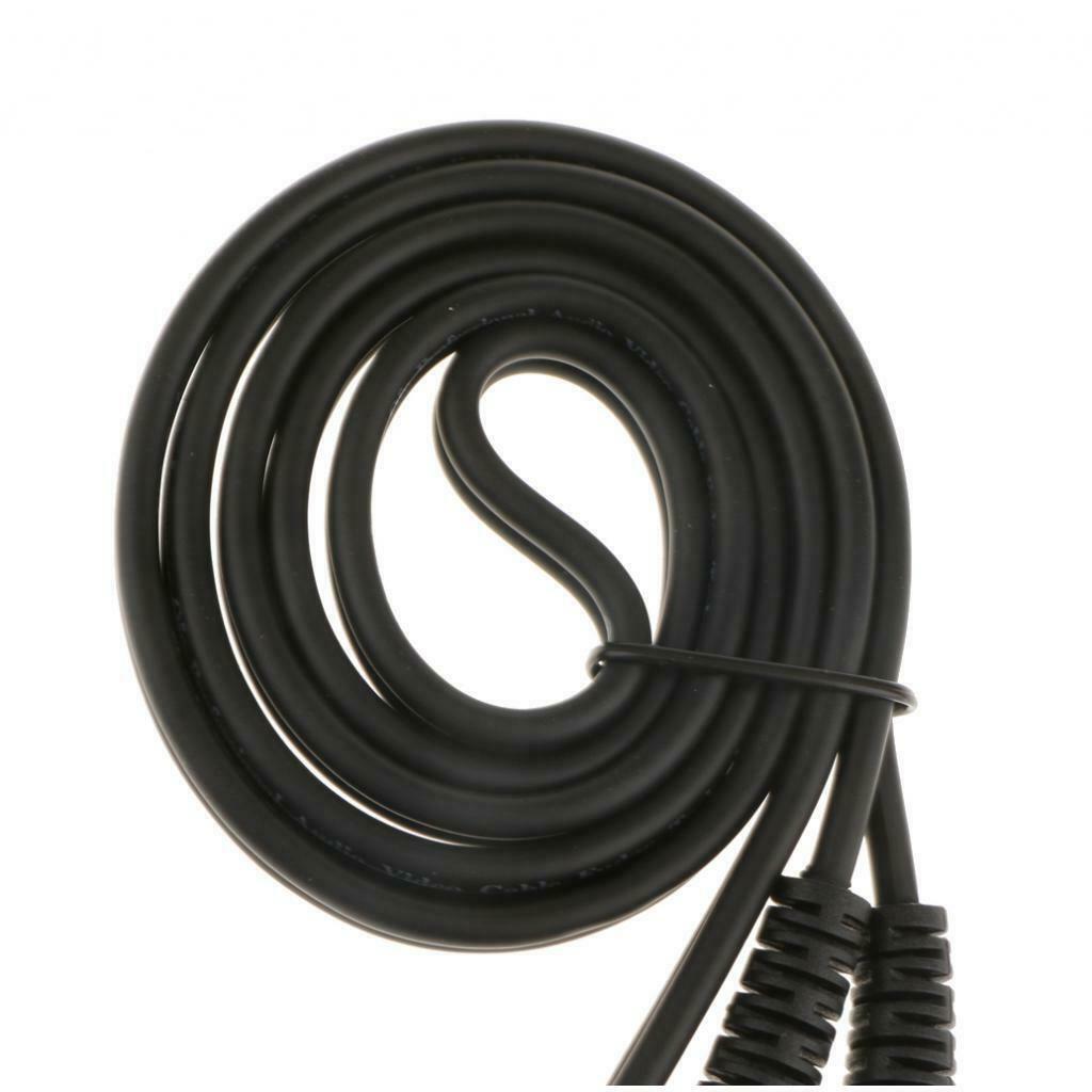 2Pcs 3.5mm Jack Plug To Dual 6.5mm Jack Adapter Male To Male Audio Cable 1m