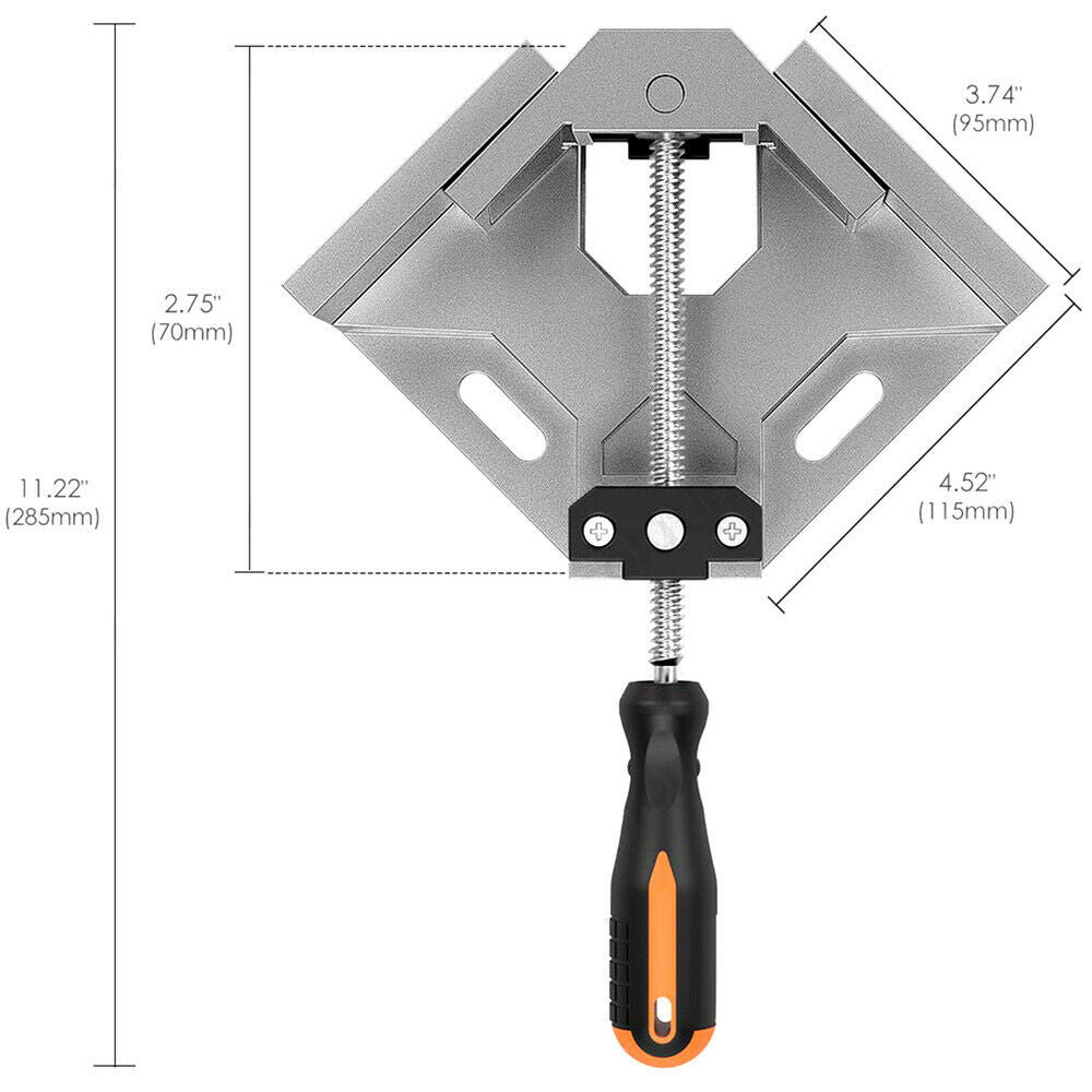 90 Degree Corner Right Angle Clamp Woodworking Vice Wood Metal Welding Gusset
